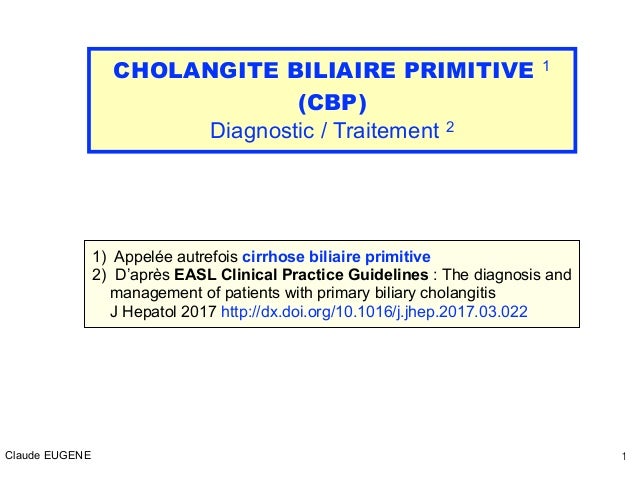 cirrhose biliaire primitive traitement